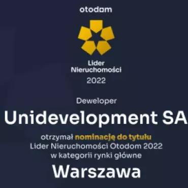 Unidevelopment SA w gronie 5 najlepszych, stołecznych deweloperów